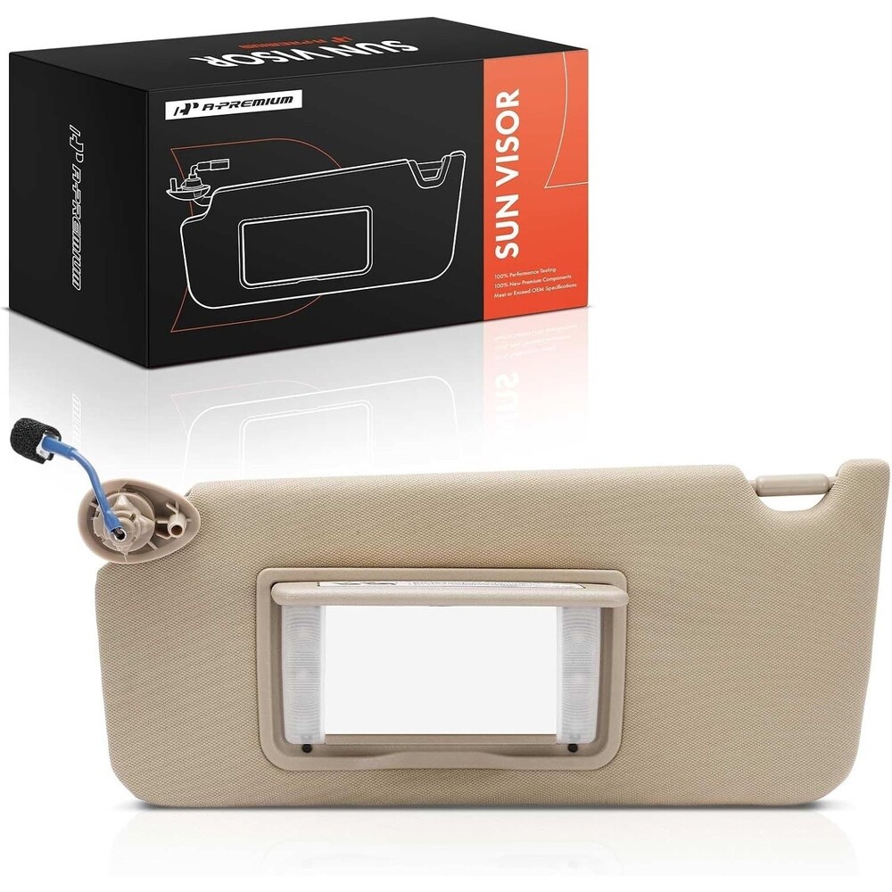 A-Premium Driver Left Side Sun Visor Compatible with Honda Accord 2008 2009